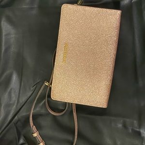 Micheal Kors rose gold glitter crossbody